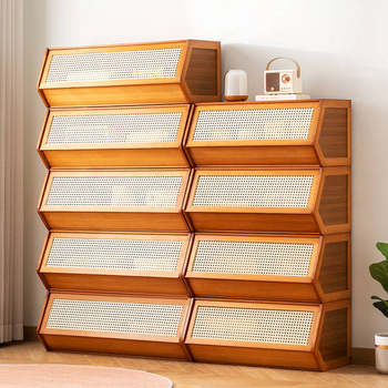 Floor Cabinet Storage Rack Multi-layer Storage Shelf for Sundries Layered Rack Snack Rack Household Bedroom Living Room Storage