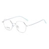 New retro glasses frame trend polygonal glasses frame memory titanium comfortable not clip face Danyang glasses wholesale