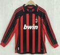Long sleeves; ac milan home game in the 2006 season