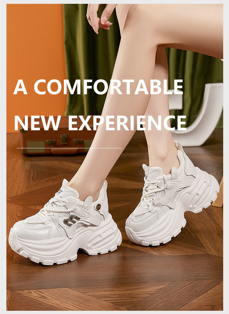Giày sandal cao gót nữ hở mũi đế dày tăng chiều cao 2026 — Quả cầu, Xanh lá, Trắng chi tiết 10