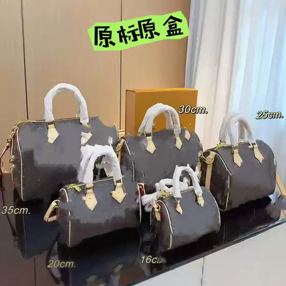 Bags for Women 2025 New Style Genuine Leather Texture Monogram Pillow Bag Boston Women's Shoulder Bag Crossbody Handbag