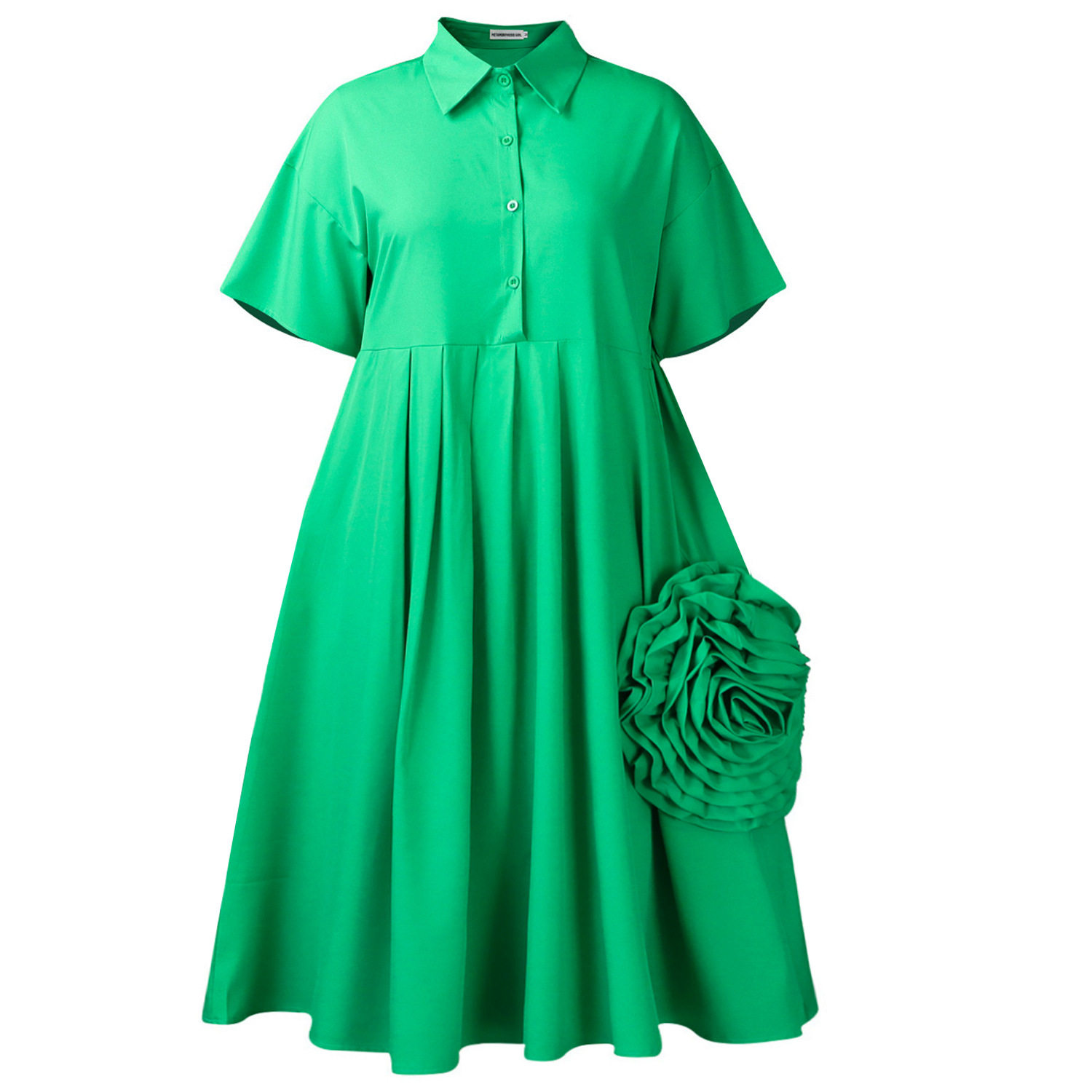 Womens A Line Dress Short Sleeve Solid Color Versatile Style Perfect for Casual or Formal Occasions Wholesale
