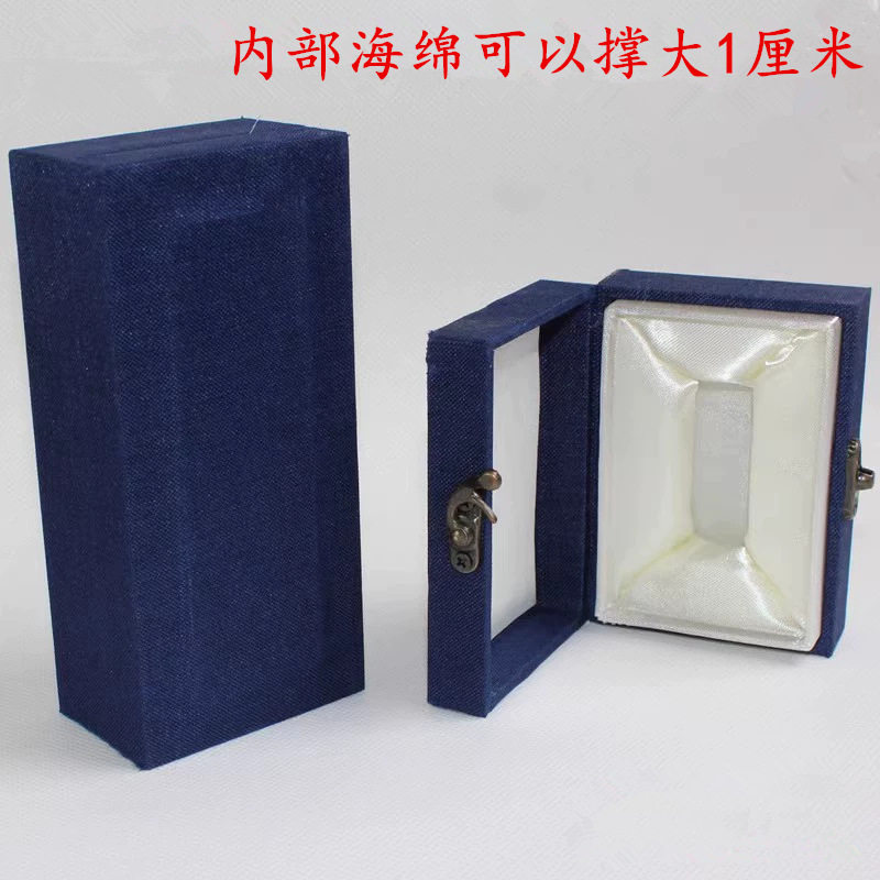 Seal Brocade Box, Seal Box, Gold and Stone Seal Carving, Shoushan Stone Collection Coin Gift Brocade Box, Seal Box, Wholesale Seal Box