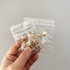 PVC Hole Jewelry Storage Bag Bracelet Small Jewelry Packaging Transparent Sealed Holed Plastic Sealed Self-sealing Bag