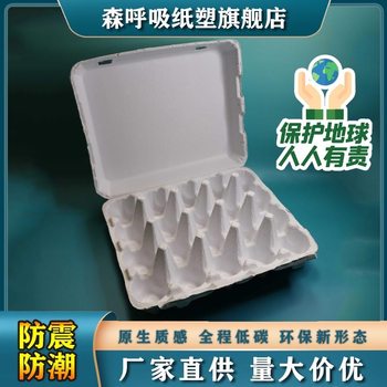Factory supply 20 pieces pulp egg tray disposable degradable egg box egg tray pulp molding