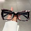 2025 New Colorful Trendy Anti-Blue Light Glasses Polygonal Women's Trendy Personality Eyeglass Frames European and American Non-Prescription Glasses