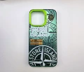 Colored silver imd-green-t1 stone island
