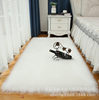 Imitation Wool Leather Carpet Living Room Home Carpet White Plush Children's Mat Bay Window Bedroom Fluffy Mat Carpet