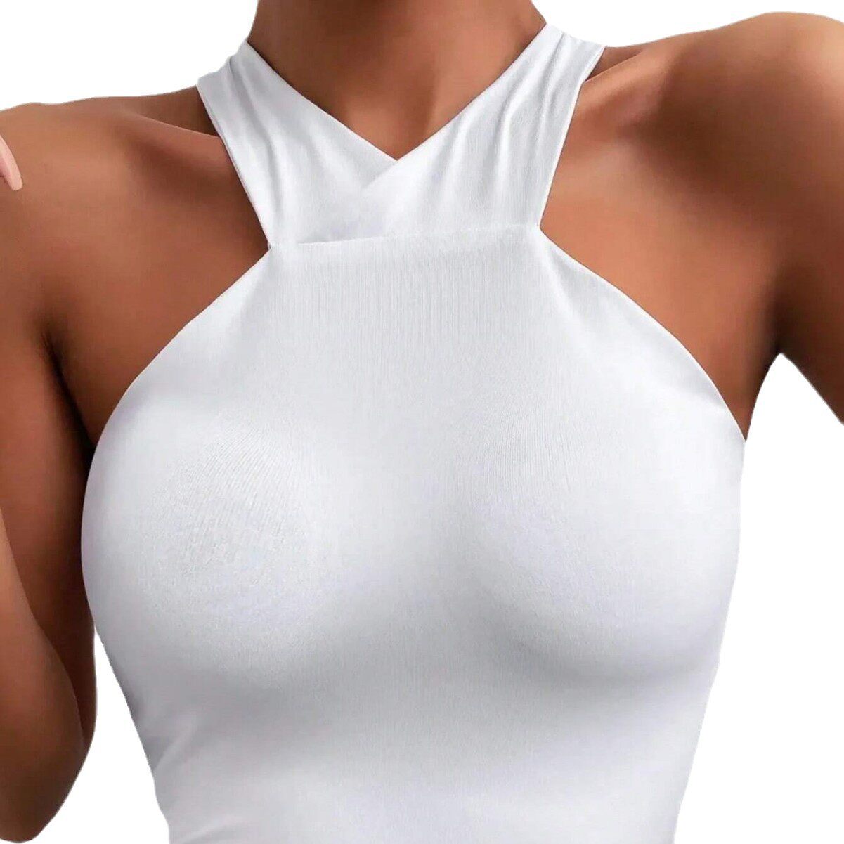 Cross Back Crop Top Minimalist Design Sexy Style Spring Summer Fashion Wholesale Available private label