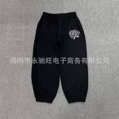 American Retro Street Cross-border Fashion Brand Sweatpants Printed Sports Pants Couple Hip-hop High Street Loose Casual Pants
