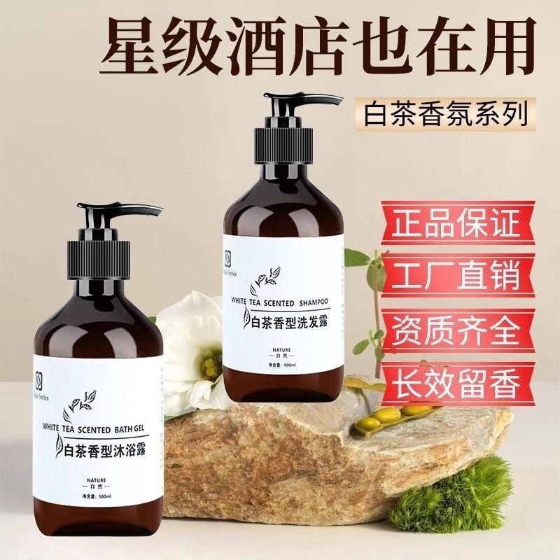 Star Hotel Hair Care Products, Same Type as White Tea Shampoo, Shower Gel, Conditioner, Hotel and Guesthouse Care, Large Bottle Packaging
