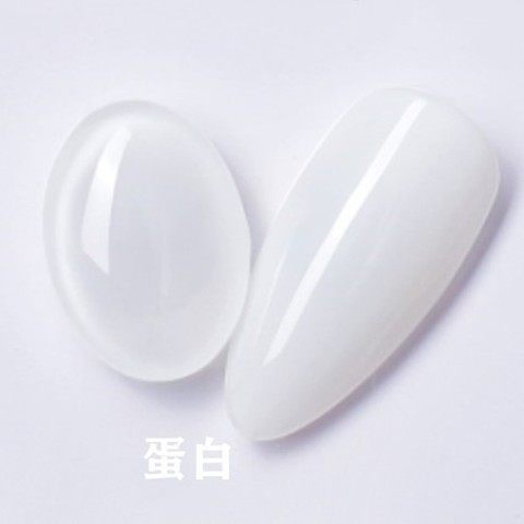 Cross-Border New Popular Color White Moonlight Porcelain White Manicure Nail Polish Pure White Translucent White Pearlescent Cream Yellow Protein Wholesale