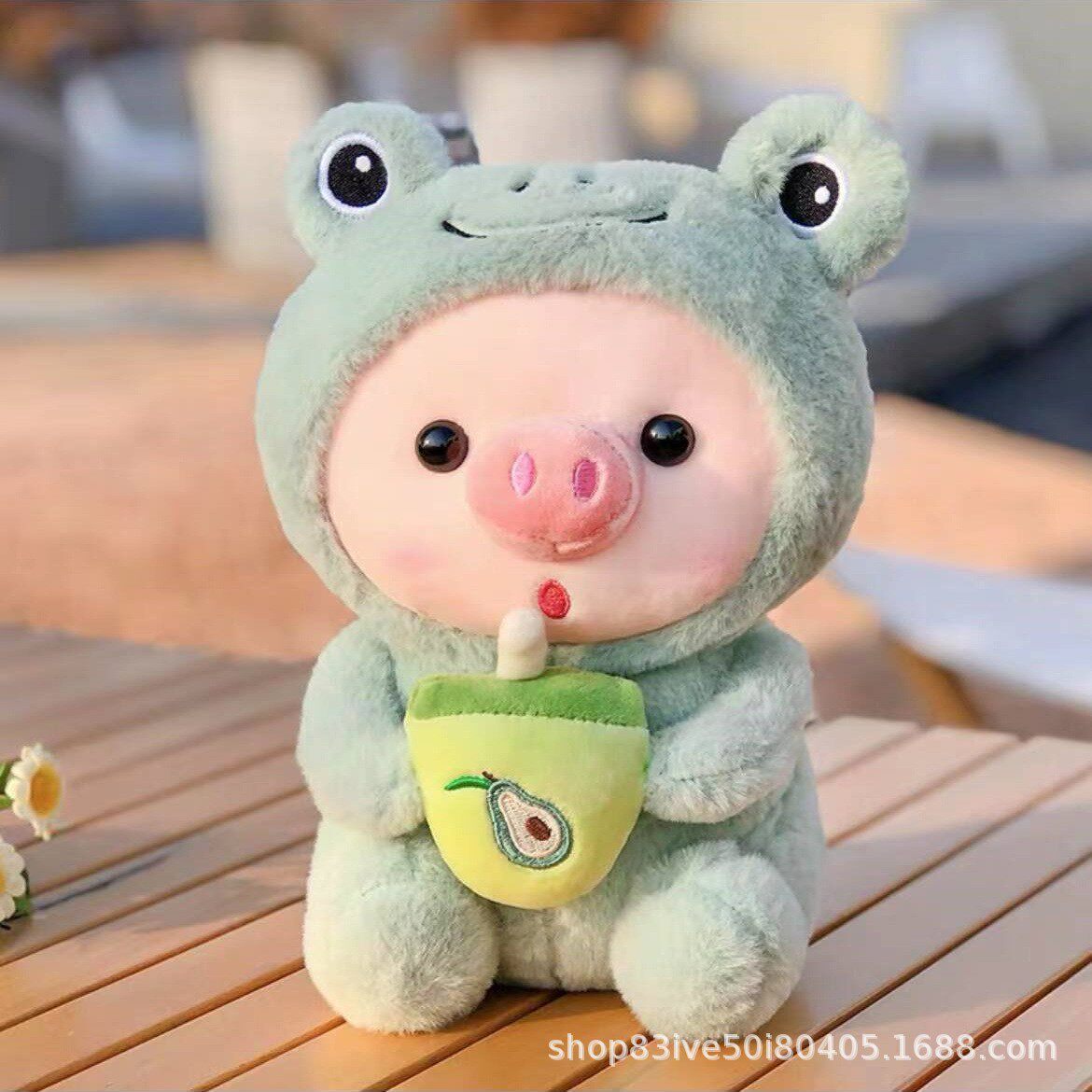 婚礼手抛娃娃8寸毛绒玩具公仔抓机娃娃定制logo