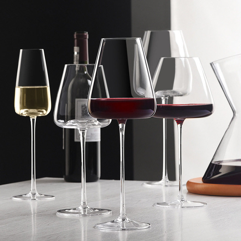 Creative Concave Bottom Red Wine Glass, High-End Set, Accessible Luxury, High-End, High-Value Goblet, Hotel Commercial Wine Glass