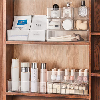 Mirror Cabinet Cosmetic Storage Box Bathroom Cabinet Storage Box Household Mask Lipstick Skin Care Finishing Box