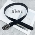 [embossed] [vine cross] embossed belt