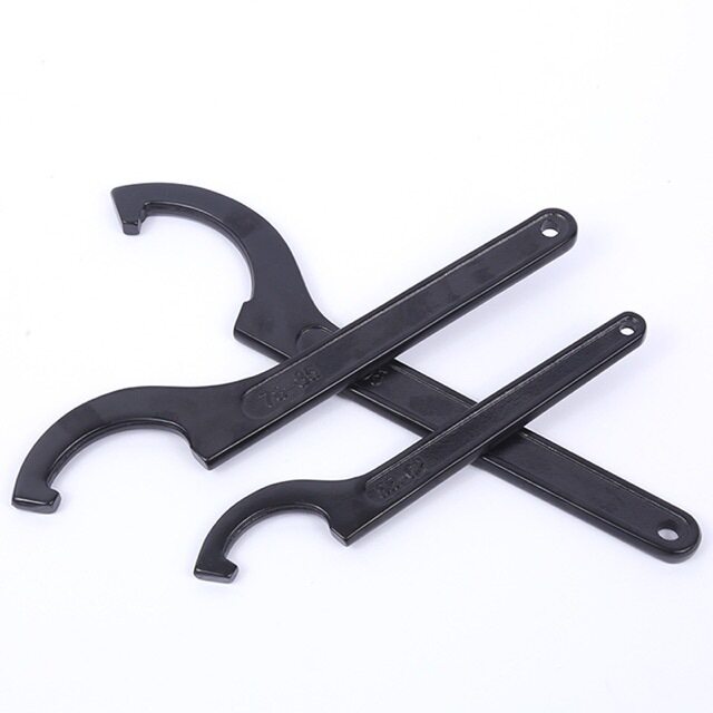 勾头月牙减震水电工维修勾型 圆螺母侧面孔家用水表盖扳手扳子