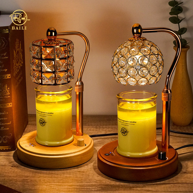 Light Luxury ins Aromatherapy Melted Wax Lamp Non-Fire Fragrance Expanding Bedside Table Lamp Bedroom Timing Dimming Night Light Accompanying Gift