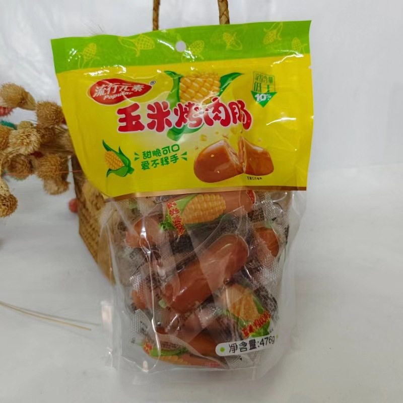 Popular elements crispy sausage roast sausage instant sausage snack Corn Roast Sausage fragrant braised egg spiced quail egg 476g