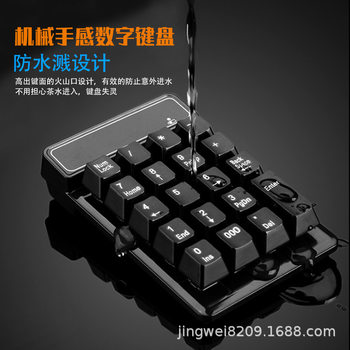Popular Wireless Numeric Keyboard Mini Keyboard Suspended Keycap Keyboard Computer Financial Accounting Mini Keyboard
