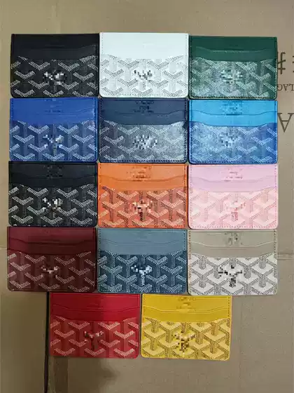 New dog tooth bag thin multi-color all-match one-piece anti-magnetic card bag certificate storage bag small letter printing