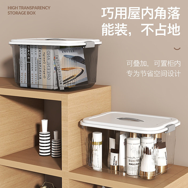 Storage Box Household Car Medicine Box Stall Clothes Toys Snack Storage Box Plastic Basket Waterproof Storage Box Portable