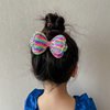 Children's Hairpin Korean-style Double-layer Bow Sequin Girl's Performance Side Clip Girl's Meatball Head Cute Sweet Hairpin