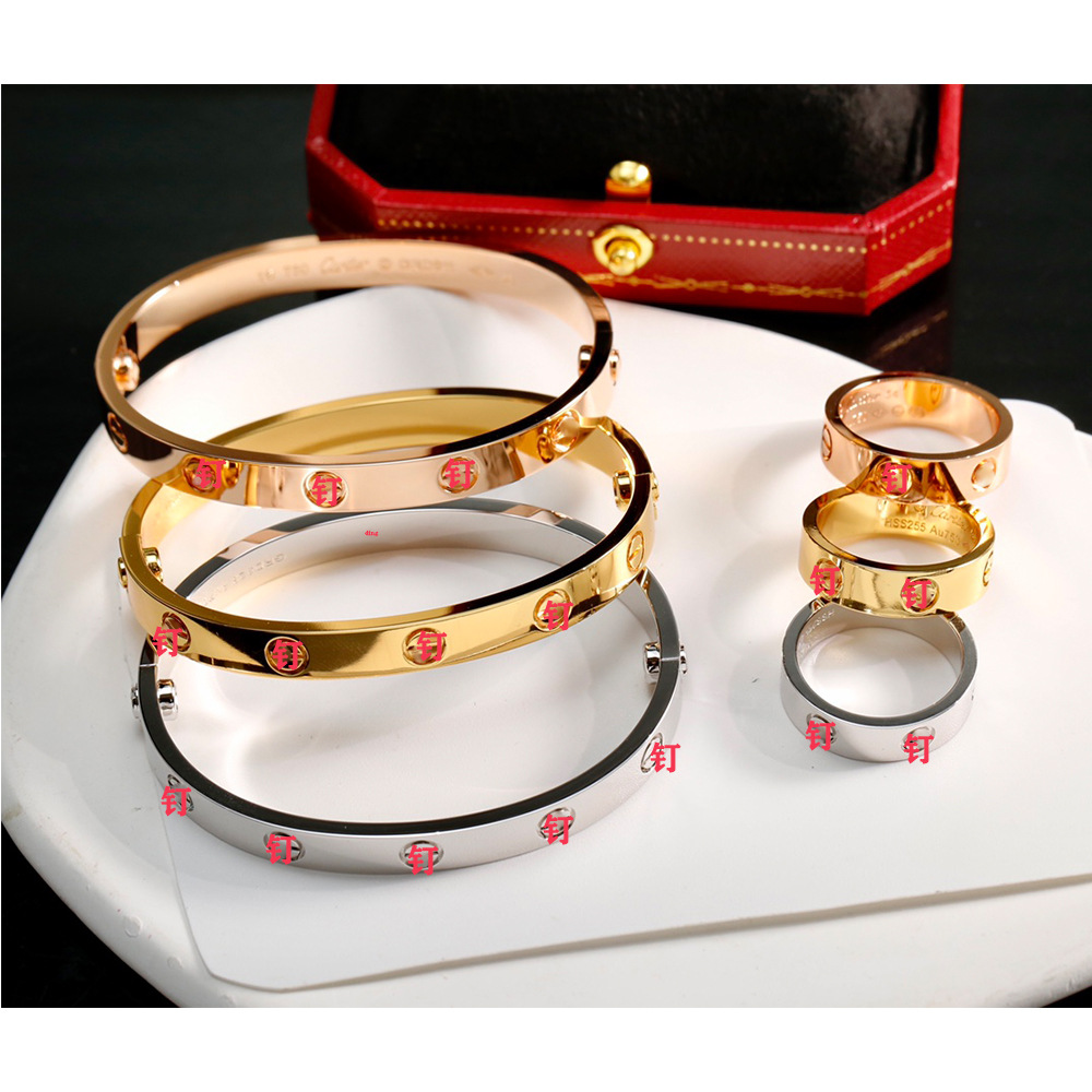 欧美跨境卡加螺丝刀手镯高版本永恒之环情侣手环直播代发不掉色