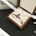 Gun black rose pink diamond saturn bracelet