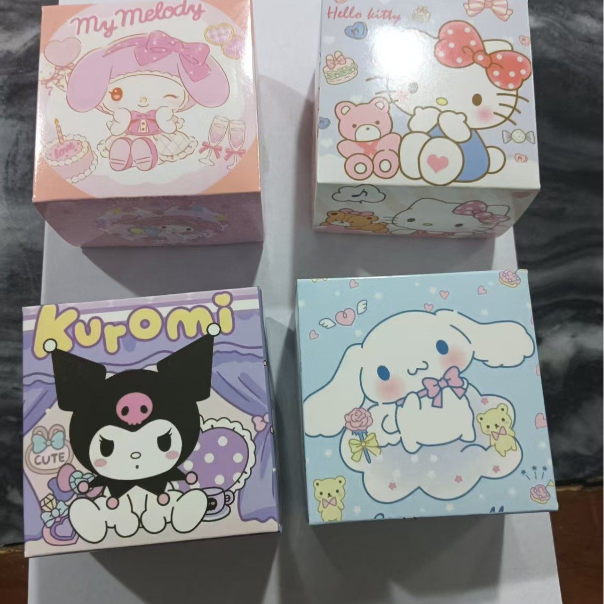 Spot Manufacturer Wholesale Sanrio Watch Box with Sponge Cute Cartoon Thickened Packaging Box Watch Exquisite Display Box