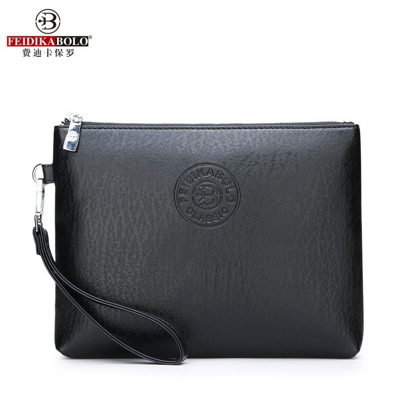 Envelope Bag 2023 new casual men's clutch pu soft leather men's bag mobile phone bag large capacity wallet