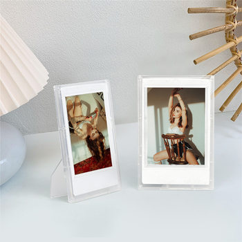 Ins Simple 3inch Polaroid Small Photo Frame Living Room Bedroom Study Mini Hollow Photo Frame Empty Frame Table Mini