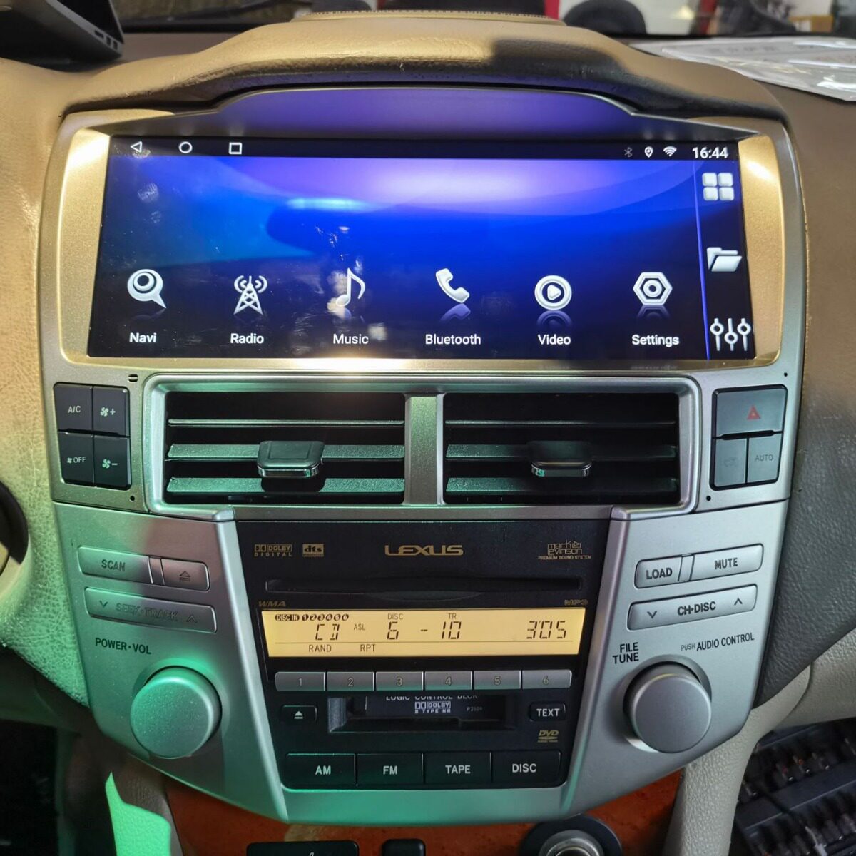 Подходит для универсальной машины Lexus RX330/RX300 2002-2008 годов выпуска с 12,3-дюймовым экраном управления навигационным центром на базе Android Изображение 1