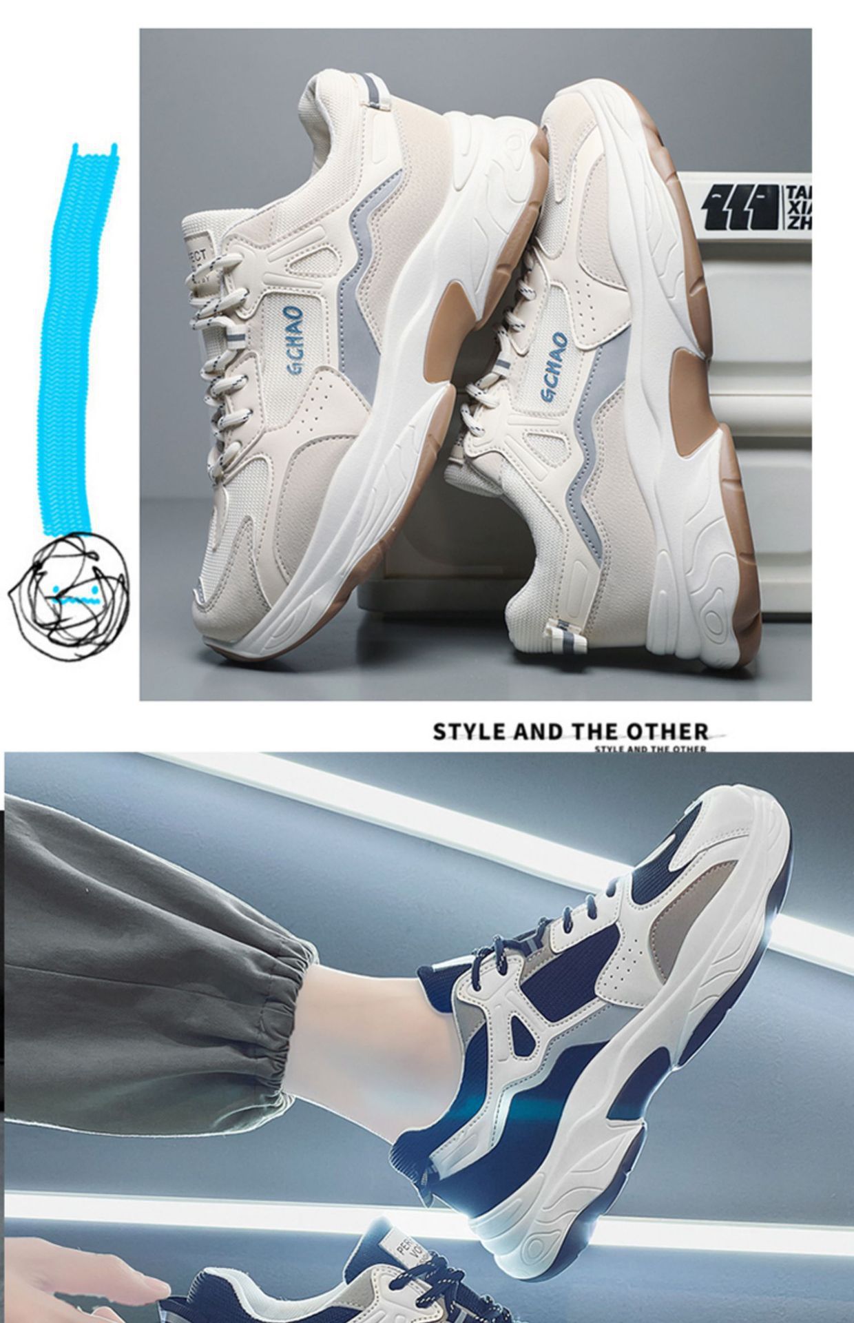 Men's shoes Spring Breathable new trendy all-match deodorant thin mesh sports casual white sneakers fashion shoes 4 O1CN01LPpON81fAw5PStIL3 !!2216819813967 0 cib