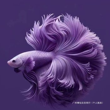 Easy-To-Care-For Pet Thai Fairy Pure White Tropical Fish Ornamental Fish Desktop Half-Moon Tropical Hardy Betta Wedding Competition Grade