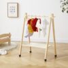 Solid Wood Hanger Pet Hanger Dog Bedroom Floor Small Wardrobe Indoor Storage Kitten Household Pole