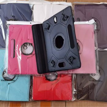 7-Inch 8inch 10inch Tablet iPad Protective Case with Lychee Pattern Universal Stand 360-Degree Rotating Universal Leather Case