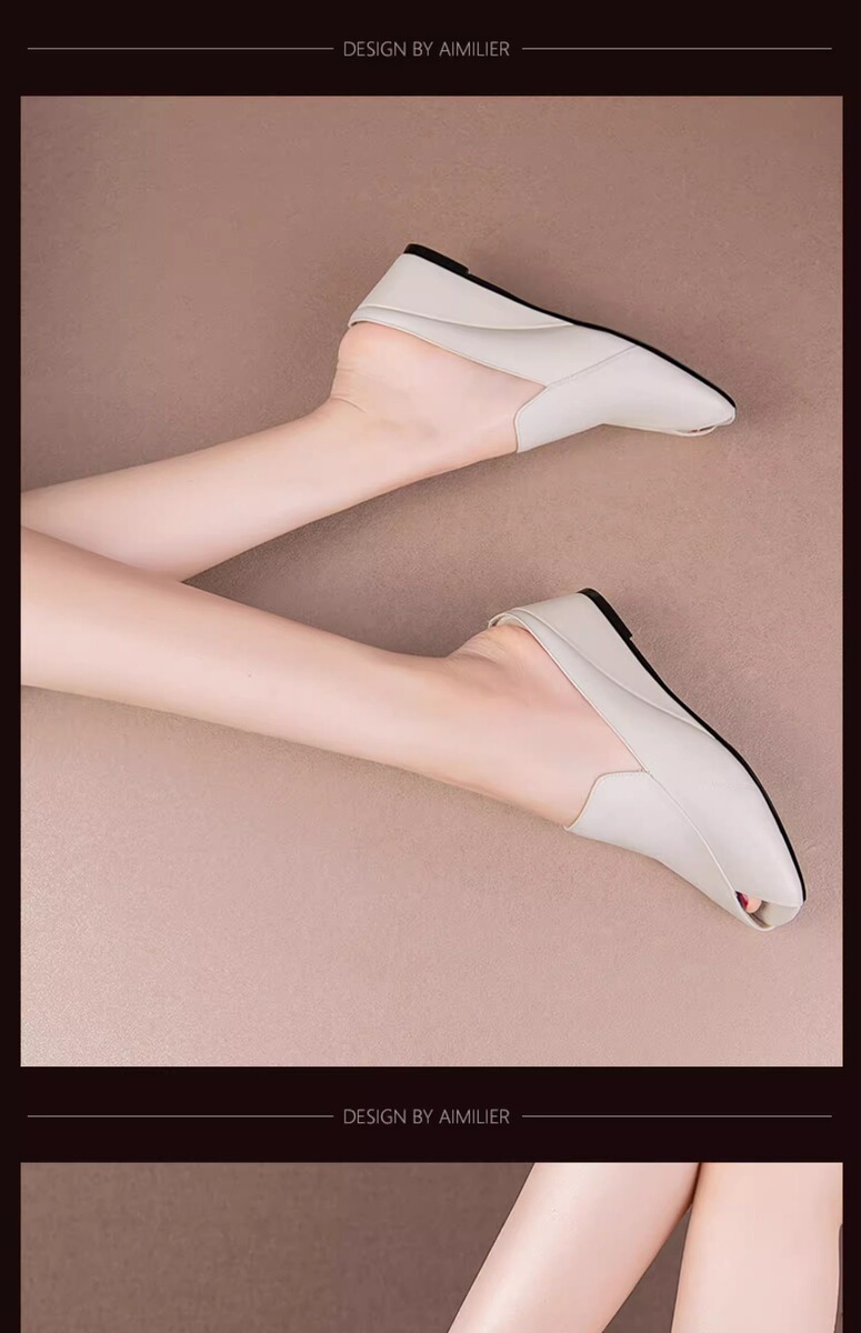 Dép sandal nữ mũi hở gót nêm 5cm phong cách tối giản, quai ngang dễ mang hằng ngày — Màu đen, Màu trắng be