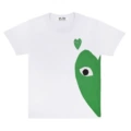 White Half Green Heart