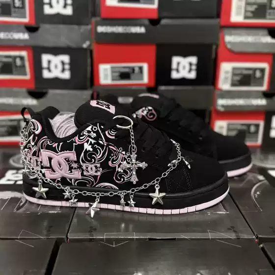 Cross-Border Foreign Trade Wholesale Casual Dc Shoes Sneakers for Men and Women, European and American Style Sports Shoes, Wide Version Cowhide Commuter Trendy Shoes