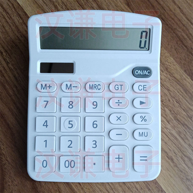 学生计算器 837款12位彩色太阳能彩色計算機 桌面办公语音计算机