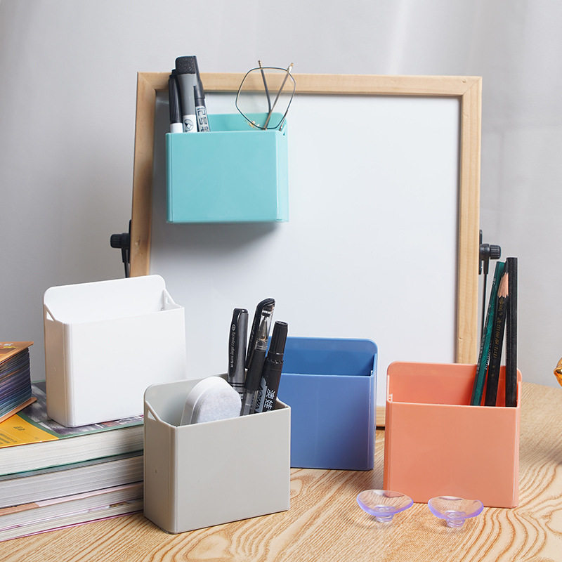Funi colorful folding box sucker glass whiteboard multifunctional storage magnetic pen holder office home storage box