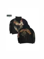 Cross-Border European and American Fashion National Trend New Zipper Cardigan Men's Sweatshirt Fashion 3D Printed Casual Street Hoodie