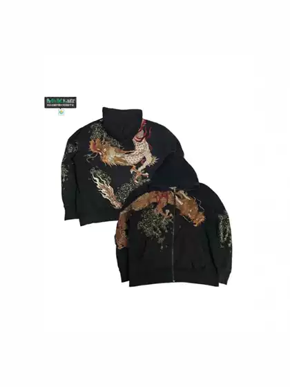 Cross-Border European and American Fashion National Trend New Zipper Cardigan Men's Sweatshirt Fashion 3D Printed Casual Street Hoodie