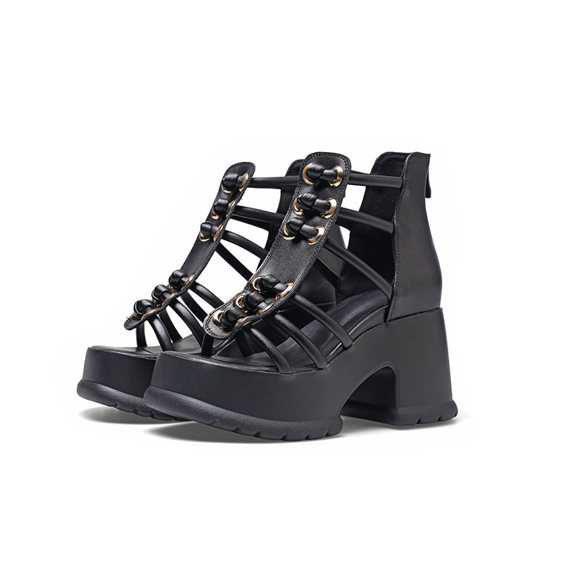 Giày sneaker nữ đế dày chunky gót 10 cm phong cách Hàn Quốc — Đen, Trắng, Hồng