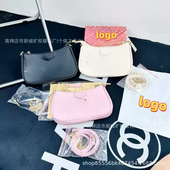 2025 New Foreign Trade Fashion Shoulder Crossbody Bag Donkey Home Presbyted Women's Bag Indentation Printed Underarm Bag Mahjong Bag