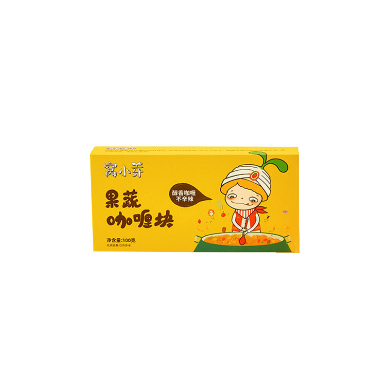 Small bud fruit and vegetable curry block household seasoning powder block seasoning sauce nutrition not spicy staple food original flavor seasoning Curry block