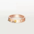 4mm rose gold solitaire diamond (eight nails)