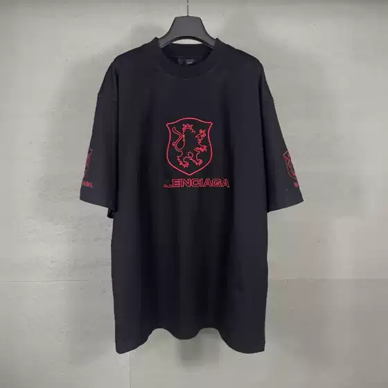 Balmain Early Spring New Logo精致刺绣 Oversized Unisex Crew Neck T-Shirt