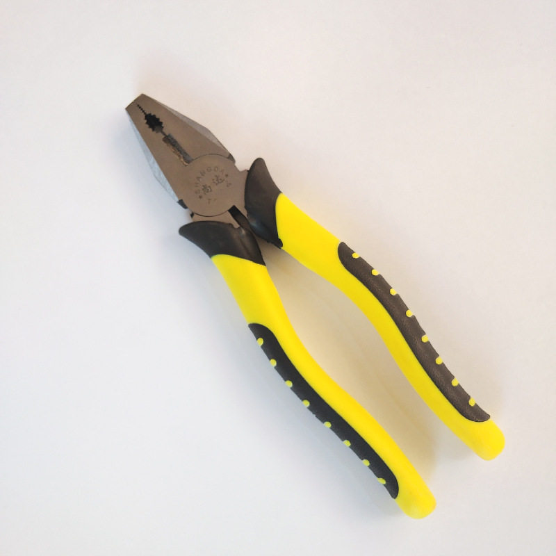 虎皮柄8寸钢丝钳多功能手动老虎钳子五金工具家用钢丝钳剥线钳